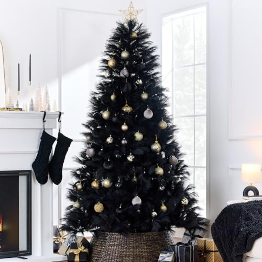 Christmas tree decor: artifici - Pampas Grass Decor review and price