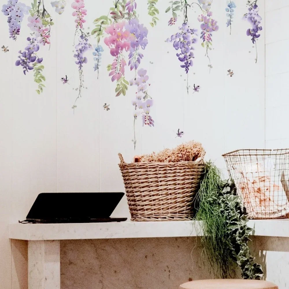 Flower Plants Floral Wall Stic - Home Decor Indonesia review and price