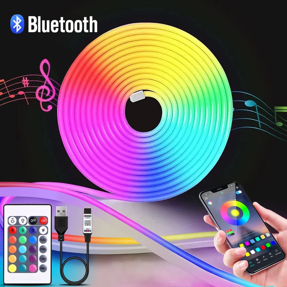 1-5m RGB LED Neon Strip Light  - Home Decor Free App review and price