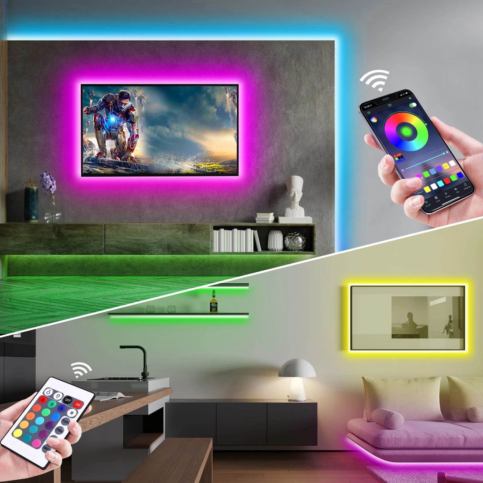1-5m RGB LED Neon Strip Light  - Home Decor Free App review and price