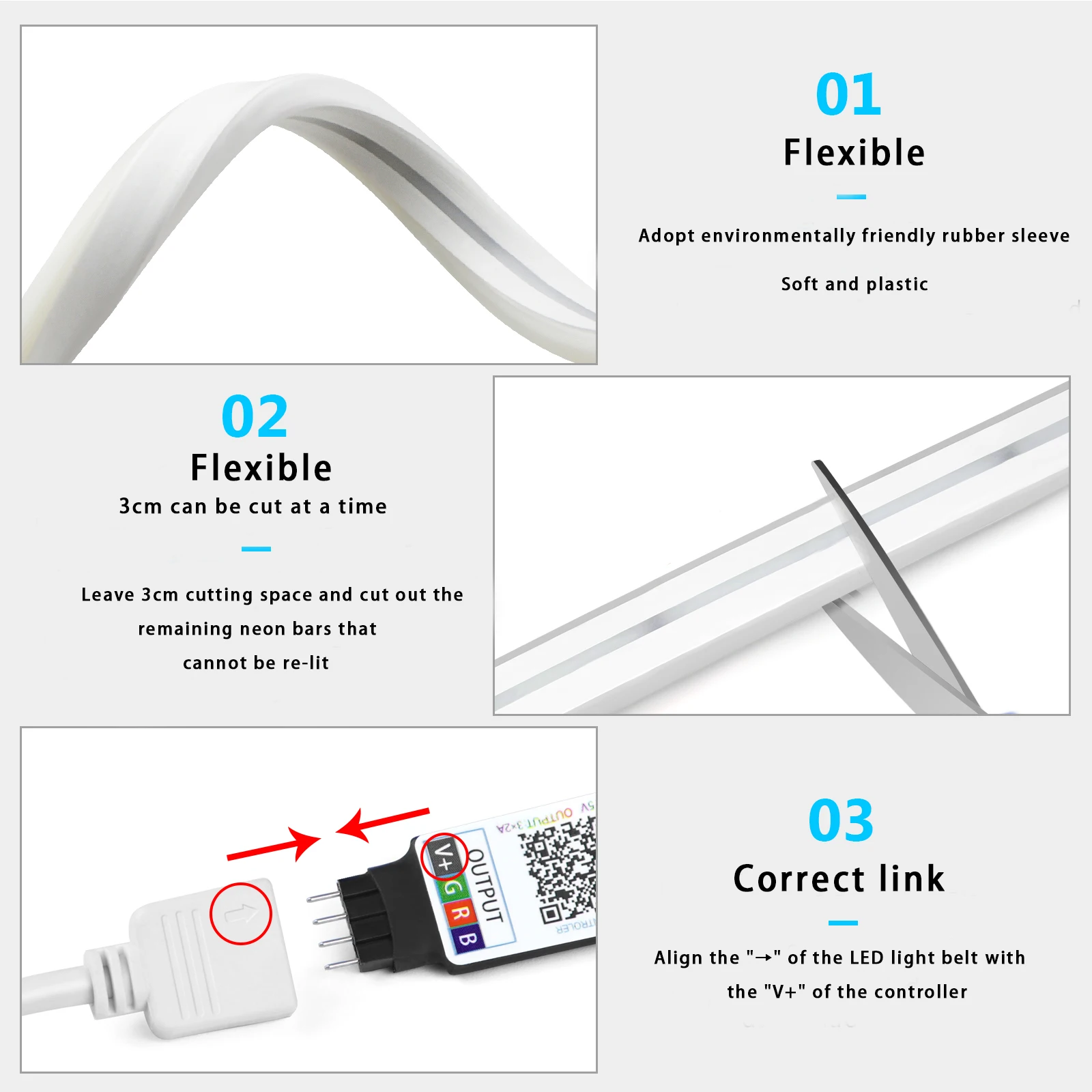 1-5m RGB LED Neon Strip Light  - Home Decor Free App review and price
